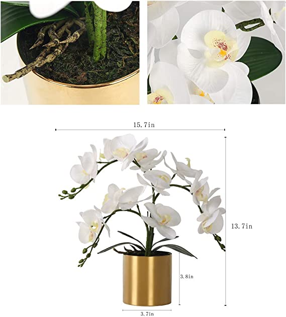 Artificial Orchid Flower with Vase