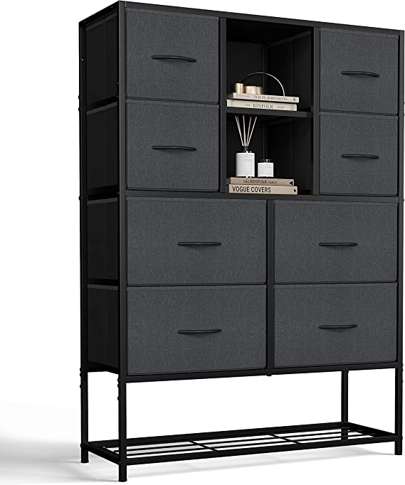Bedroom with Shoe Racks Shelf, Storage Organizer 8 Drawer Dresser