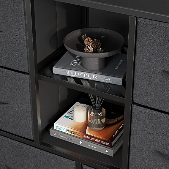 Bedroom with Shoe Racks Shelf, Storage Organizer 8 Drawer Dresser
