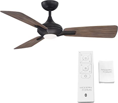 Smart Indoor and Outdoor 3-Blade Ceiling Fan 52in Oil Rubbed Bronze Barn Wood with 3000K LED Light Kit and Remote Control works with Alexa, Google Assistant, Samsung Things, and iOS or Android App