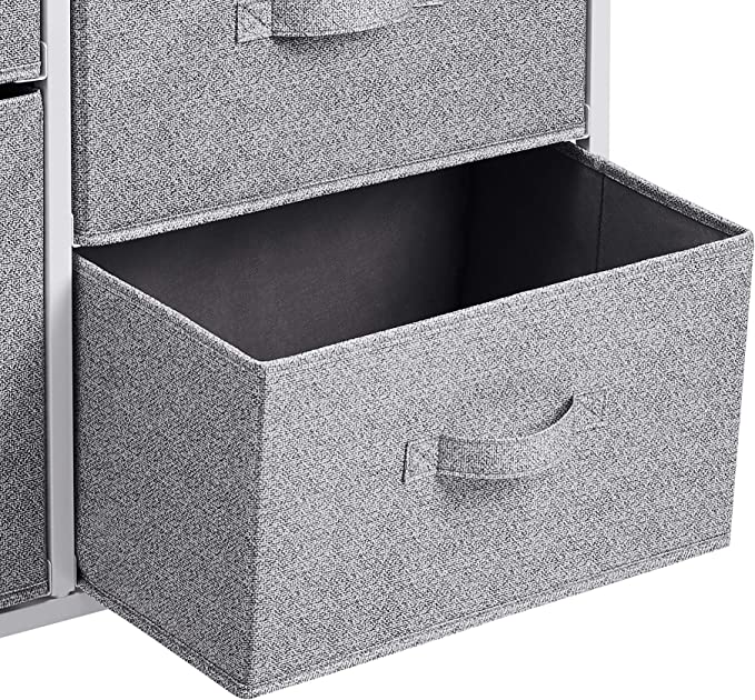 Basics Fabric 5-Drawer Storage Organizer Unit for Closet, White